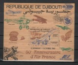 Djibouti 1983 - 50th Anniv of Air France colita neuzata