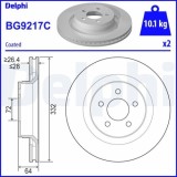 Disc frana Dodge Nitro Van (Ka), Nitro; Jeep Cherokee (Kk), Compass (Mk49), 2.8 CRD, 4.0 4WD, 2.8 CRD 4WD, 3.7, 3.7 4WD, 3.7 V6 4WD, 2.8 CRD 4x4, 3.7