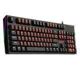 Cumpara ieftin Tastatura gaming mecanica Redragon Amsa iluminare alba neagra switch-uri albastre