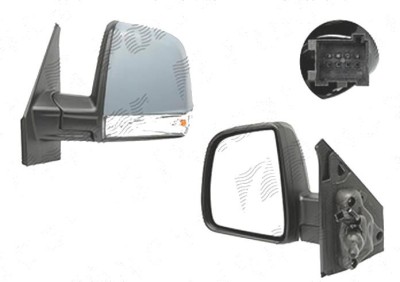 Oglinda exterioara Fiat Doblo (152/263), 01.2010-12.2014, Doblo (263), 01.2015-, Stanga, Combi, Panorama, reglare manuala; grunduita; geam convex; 2 foto