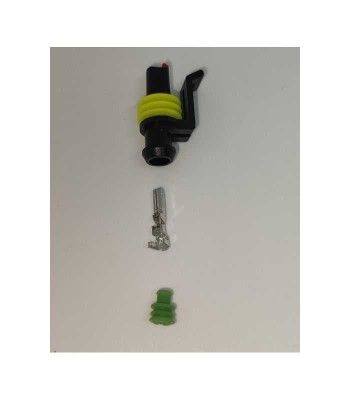 Set conector cablu Superseal 1.5 mama mufa 1 pin 1 pin inclus + 1 garnitura inclusa IP67 TE Connectivity 282079-2-SET-F foto