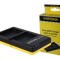 Panasonic DMC-GF6 Dual Quick Battery / &Icirc;ncărcător de baterii cu cablu Micro-USB - Patona
