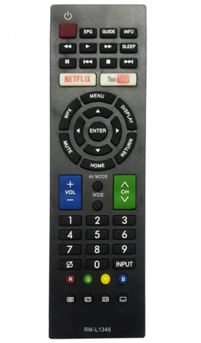 Telecomanda Universala RM-L1346 Pentru Lcd, Led si Smart Tv Sharp Gata de Utilizare