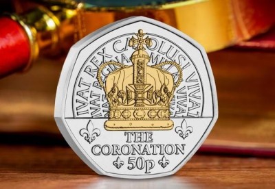 ISLE OF MAN - 2024 CONATION CHARLES III 50p - Moneda Comemorativa foto