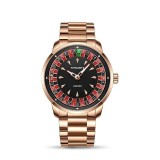 Ceas bărbătesc Mark Fairwhale FW-5031, quartz, cadran tip ruletă casino, rose gold, 43mm, metal, 3ATM