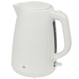 HOMCOM Fierbător Electric 1,7L 2025W cu Filtru Anticalcar Detașabil Oprire Automată Bază Rotativă 360&deg; Crem | Aosom Romania