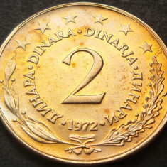 Moneda 2 DINARI / DINARA - RSF YUGOSLAVIA, anul 1972 *cod 1519 = A.UNC LUCIU