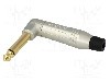 Conector jack, Jack 6,3mm, 2 contacte, tata, AMPHENOL - ACPM-RN-AU