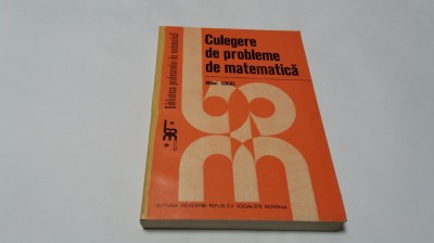 Mihai Cocuz Culegere de probleme de matematica RM4 foto