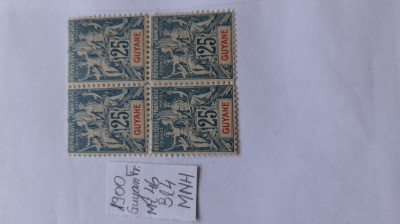 1900-Guyana Fr.-Mi46-Bl.4-MNH-Mi=65E- RAR foto