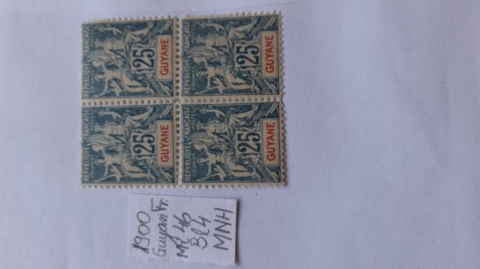 1900-Guyana Fr.-Mi46-Bl.4-MNH-Mi=65E- RAR