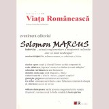 Colectiv - Viata Romaneasca. Eveniment editorial - Solomon Marcus - Anul CVI (106) - Ianuarie-Februarie 2012, nr.1-2 - 137019