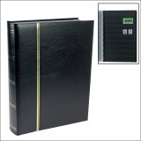 Clasor timbre cu 64 pagini negre, A4, Coperta Captusita, neagra