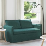 vidaXL Canapea 140cm Verde &icirc;nchis Metal 42024521