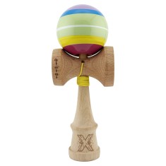 Kendama X SPECTRUM Originala, Rulment Metalic cu Ata 55 cm Multicolor