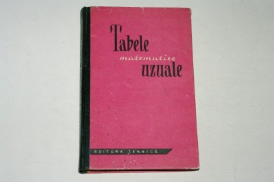 Tabele matematice uzuale foto