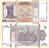 MOLDOVA 200 LEI 2015 UNC [1] P - 26c , Guvernator Anca Dragu , necirculata