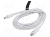 Cablu USB 2.0 USB C VENTION 2m alb nichelat