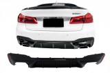 Difuzor bara spate BMW Seria 5 G30 G31 2017+ M5 Design negru lucios