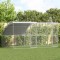 Cușcă pentru pui Argintiu 400 x 200 x 198.5 cm Oțel galvanizat