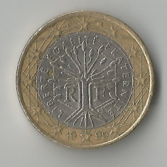 Franta, 1 euro, 1999 foto