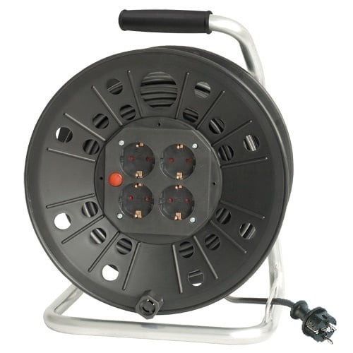 Derulator cu cablu 3x2.5mm2 si sigurantǎ , 40m