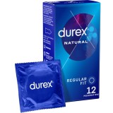 Durex Condoms-Natural Plus 12 Bucăți-Latex