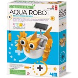 Set educativ, Aqua Robot cu alimentare hibrida, Green Science, 4M, + 5 ani