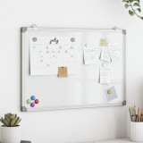vidaXL Tablă magnetică, alb, 60x40x1,7 cm, aluminiu