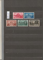 ROMANIA 1950 LP 273 G.M.A. SI F.G.M.A. SERIE MNH NESTAMPILATA