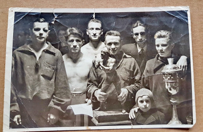 F210-I-Foto Campionatele box semnaturi participa. Nationale Bucuresti 1942-1943. foto