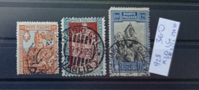 TS21 - Timbre serie Italia 1928 foto