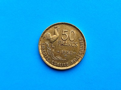 50 Francs 1953-B -Franta- XF -Rarut foto