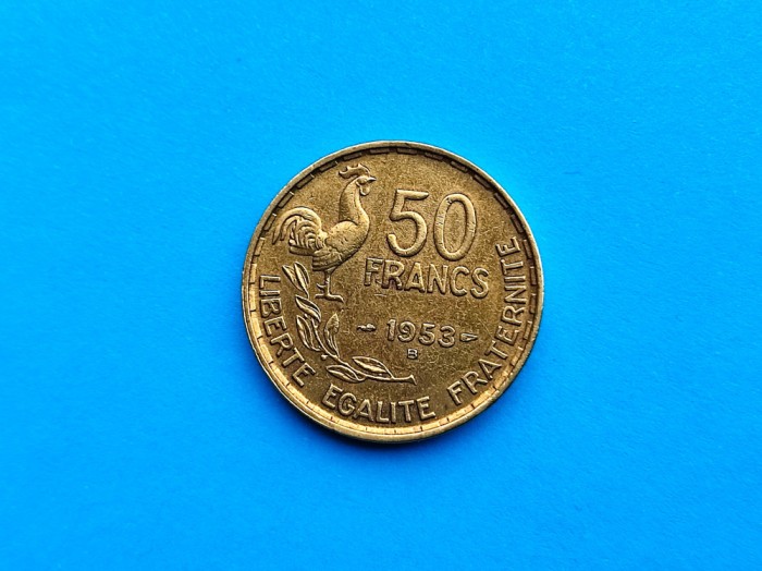 50 Francs 1953-B -Franta- XF -Rarut