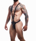 Lenjerie Fetish Ham BL4CK by C4M Dungeon Harness, Negru, Marime Universala, Cut4men