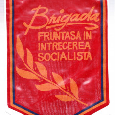 AMS# - FANION BRIGADA FRUNTASA IN INTRECEREA SOCIALISTA, format mare