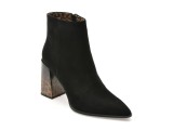 Botine EPICA negre, 4F3609, din piele intoarsa