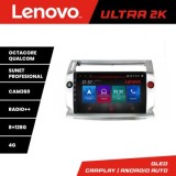 Navigatie Citroen C4 M-088 Octa Core Android Radio Bluetooth GPS WIFI/4G DSP 2K 8+128GB 360 Toslink CarStore Technology