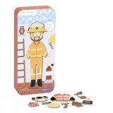 Puzzle magnetic 30 piese - Pompier | MierEdu
