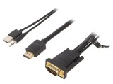 Cablu HDMI 1m Negru 1.4 PVC
