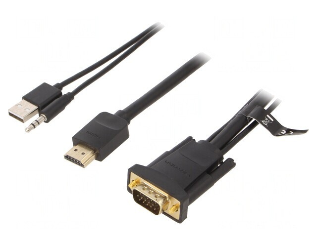 Cablu HDMI 1m Negru 1.4 PVC
