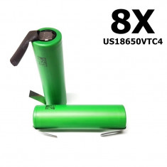 Sony VTC4 Murata US18650VTC4 2100mAh - 30A Set 8 Buca?i, Tip Urechi de lipire in U foto