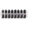 Set 8 biti Impact Control Bosch PH1 PH2 PH3 PZ2 PZ3, 25mm, otel S2, rezistent, profesional
