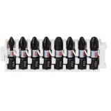 Set 8 biti Impact Control, PH1, PH2, PH3, PZ2, PZ3, lungime 25 mm Bosch