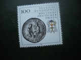HOPCT MNH NR 390 E ORDINUL TEUTONILOR 800 SANI 1990 GERMANIA -1 VAL, Nestampilat