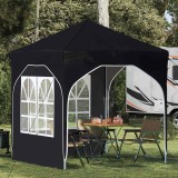 vidaXL Cort de Petrecere Pop-up 192 x 192 x 245 cm Negru 42019832