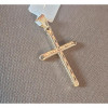 Cruce fin gravata placata cu aur Christie - 2.5 cm, SaraTremo