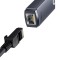 ADAPTOR RETEA Baseus Lite, USB Type-C to RJ-45 Gigabit LAN,metalic, LED, gri &amp;quot;WKQX000313&amp;quot;