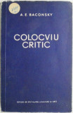 Colocviu critic &ndash; A. E. Baconsky