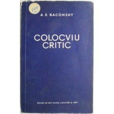 Colocviu critic &ndash; A. E. Baconsky